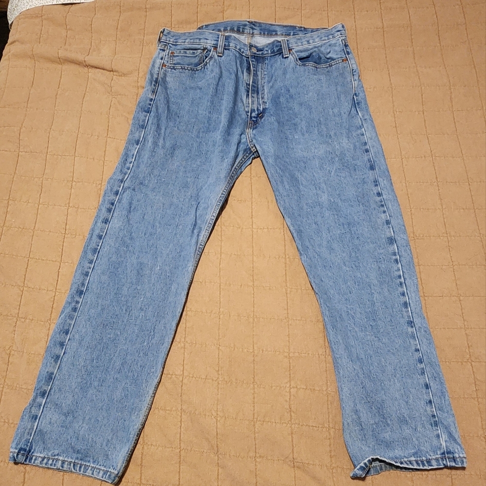 [2/$10] Men's W40 L30 Levi's 505 Regular Fit Straight Leg 100% Cotton Jeans